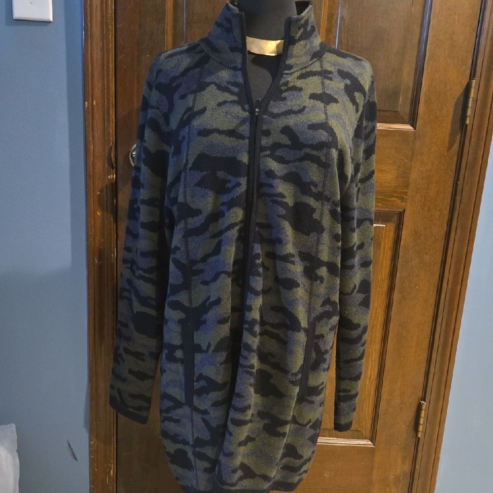 Cynthia Rowley Green and Black Utility Jacket